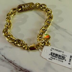 Michael Kors gold plated CZ bracelet